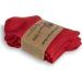 American Made Diabetic Ankle Socks 3 Pairs Red, Size 9-11 | Soft Cotton Non-Binding Top - Buy Online on GoSupps.com