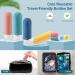 Travel Bottles Set - 89ml Silicone Travel Containers for Cosmetics Shampoo & Shower Gel | Includes Toothbrush Sleeves & Earplugs - Buy Online on GoSupps.com