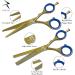 Razease Hairdressing Scissors Professional Barber Scissors Set|Titanium Coating J2 420c 6.5" Stainless Steel Hair Cutting Scissors Kit| Hairdressers Scissors for Salon Men Women | Hair Scissors(Gold) - Buy Online on GoSupps.com