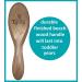 Ultra Soft Wooden Baby Hair Brush - Prevents Cradle Cap, Beech Wood Handle, Twin Mom Approved - Buy Online on GoSupps.com