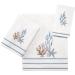 Avanti Linens Abstract Coastal Collection White/Blue Embroidered Fingertip Towel - Soft & Absorbent Cotton - Buy Online on GoSupps.com