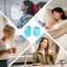 Reusable Soft Silicone Ear Plugs 33dB Noise Cancelling for Sleep, Snoring, Concerts - 4 Pairs in XS/S/M/L Blue - Buy Online on GoSupps.com