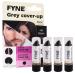 FYNE Root Touch Up Cover Stick - Pack of 4 - Instant Jet BlackGrey Hair Cover Up - Magic Retouch Temporary Hair Colour for Men & Women Jet Black stick 4