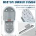Hercicy 2 Pcs Grey Silicone Shower Foot Scrubber - Non Slip Suction Cups for Massage, Exfoliation, and Circulation Boost - Buy Online on GoSupps.com