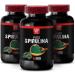 SPIRULINA Capsules - Daily Wellness Supplement for Natural Support Spirulina Energy Immune Support Spirulina Supplement Organic Natural Strength Full-Body Balance Living 1Bot - Buy Online on GoSupps.com