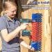 Horse Cow Scratch Brush Universal Scratching Pole with install accessories for Livestock Relieves Itching and Cleansing Massage Durable Scratcher ideal for Cattle Pony Goat Sheep Pig (Red+Blue) - Buy Online on GoSupps.com