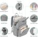 Viedouce Baby Diaper Backpack - Waterproof Large Capacity Gray Diaper Bag with Changing Pad & Stroller Straps | Multifunctional Baby Bag for Travel - Buy Online on GoSupps.com