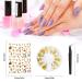 Angel Nail Stickers & 3D Metal Charms Set - Self-Adhesive Decals & Gold Studs for Nail Art - Buy Online on GoSupps.com