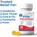 Dr. Kids Children s Pain and Fever Chewable Gels Pain Relief and Fever Reducer for Kids Ages 2 11 80 mg Chewable Acetaminophen for Headache Sore Throat Cold & Flu Pineapple Flavor 26 Count - Buy Online on GoSupps.com
