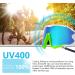 KOOTU Polarized Cycling Sunglasses | 3 Lenses UV Protection Sports Glasses for Men Women | Ideal for Cycling, Fishing, Hiking, Running - White - Buy Online on GoSupps.com