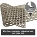 YINENN Non-Slip Bath Shower Mat | TPE Safety Mat, Latex-Free & Machine Washable | Soft Bathroom Mat with Drain Holes | 30 x 17 Inch (Brown) - Buy Online on GoSupps.com