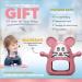 Little Pixy Silicone Baby Teether Toy for 0-6 Months | Hand Pacifier & Chew Toy for Newborns | Sensory & Car Seat Toy in Pink - Buy Online on GoSupps.com