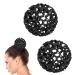 Crystal hair network hair network bun hairline ride tournament bun hairstyle aid bun hair network haardutt ballet hair net hair networks hairstyles bun network hair network for girls and women (black)