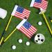 Portable Golf Putting Green Flag and Hole Cup Set - Fiberglass Mini Flag Sticks - American Flag Design - Buy Online on GoSupps.com