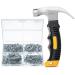 Mr. Pen- Nail Assortment Kit and 8oz Small Hammer, 600 Pcs Small Nails, Wall Nails for Hanging, Hammer and Nails Set, Small Hammer for Picture Hanging, Picture Hanging Kit, Picture Hanging Nails Hammer with Nails