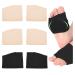 3 Pairs Fabric Metatarsal Pads-Metatarsal Sleeve with Gel Pads-Ball of Foot Cushions Pads Pain Relief Forefoot Pads Foot Health Care (L-1 Pair Black and 2 Pair Beige) L 3 Pairs