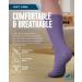 Diabetic Socks 4 Pairs Non-Binding for Women & Men - Gripper Non-Slip Medium Light Blue Purple Pink - Buy Online on GoSupps.com