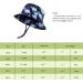 LANGZHEN Beach Sun Protection Hat for Baby Girls, Navy - Dinosaur | Adjustable Wide Brim Toddler Kids Hat with Chin Strap | Summer Play Hat 2-4 Years - Buy Online on GoSupps.com