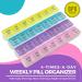 2 Pack Weekly Pill Organizer- 4-Times-a-Day Pill Planner with Daily Compartments - Travel Friendly Medication Reminder - Buy Online on GoSupps.com