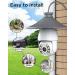 DocSmart 2K Outdoor Wireless Light Bulb Security Camera with 360Pan/Tilt, Color Night Vision and Siren Alarm - IP65 Home Security Camera with Auto Tracking and Two-Way Audio 2.4GHz - Buy Online on GoSupps.com