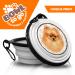 Portable German Spitz/Pomeranian Dog Bowl - Folding Travel Bowl with Carabiners | Unique & Handy Pet Feeding Solution - Buy Online on GoSupps.com