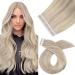 Moresoo tape in extensions real hair blond 35 cm hair extension real hair tapes in ashblond with bleaching blonde extensions real hair tape blond tape extensions real hair remy #18/613 10 piece/20g 35 cm 1. #p18/613