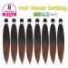 BEFUNNY Pre Stretched Braiding Hair 24 Inch 8 Packs Ombre Professional Synthetic Hair Extension for Women - Yaki Texture (24 T1B/30) - Buy Online on GoSupps.com