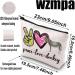 WZMPA Donkey Lovers Cosmetic Bag | Zipper Pouch Gift for Animal Lovers | Peace Donkey Design - Buy Online on GoSupps.com