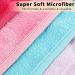 5 Pack Microfiber Washable Towels - 40x20cm Reusable Sleep Pads in Red Blue Purple Pink Gray | Ideal for Cleaning and Washing - Buy Online on GoSupps.com