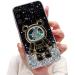 Tivenfezk Nadoli for Samsung Galaxy S20 Plus Treibsand B r Astronaut Hidden Stand Shell caricature glitter astronaut stand soft silicone bling cell phone case.