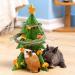 Christmas Tree Foraging Puzzle Toy - Guinea Pig, Bunny, Hamster, and Rabbit Enrichment - Wooden Interactive Toy and Treat Feeder - Small Pet Xmas Gift - Buy Online on GoSupps.com