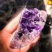 Natural Stone Rollers Amethyst Gua Sha Goose Foot Massager Pink Quartz Face Roller (Amethyst)