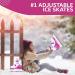 Xino Sports Adjustable Ice Skates for Girls and Boys | Blue and Pink | Soft Padding & Ankle Support | Fun to Skate - Pink, Medium Big Kid (1-4) - Buy Online on GoSupps.com