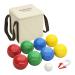 Gosports Backyard Boccia sets with 8 balls pallino suitcase and measuring rope-choose classic resin balls between classic resin soft and bright LED sets