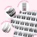 Fowendia 72 Pcs Cluster Lashes | C-10mm Individual Eyelash Extensions | DIY C D Curl Soft Thin Band Eyelashes - E01 - Buy Online on GoSupps.com