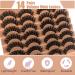 Kmilro F17 8D Volume Russian Fluffy Mink False Eyelashes - 14 Pairs of Wispy 18MM Curly Faux Lashes for a Dramatic Extension Look - Buy Online on GoSupps.com