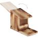 Relaxdays Squirrel Feeder House Feeding Station Box Standing Wooden HWD: 17.5 x 12 x 25 cm Flamed - Buy Online on GoSupps.com