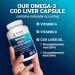 Dr. Berg Omega 3 Cod Liver Fish Oil 1250 mg from Wild Caught Cod for Women & Men EPA DHA atty Acid Supplement 60 Softgels - Buy Online on GoSupps.com