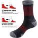 YUEDGE Men's Moisture-Wicking Hiking Socks - Cushioned Mid Calf - Size 6-13 - Black (New Model) - Buy Online on GoSupps.com