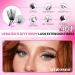 Wiwoseo Fluffy Lash Clusters Kit â€“ 40P Individual Eyelashes (9-16MM), Lash Bond & Seal Glue, Tweezers Included for Self Application - Buy Online on GoSupps.com