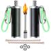 Dreambay Permanent Match Fire Starter 2/4 Pack with Carabiner, Wick, Glow in The Dark Paracord, O-Ring This Survival Lighter Waterproof Matche Flint Match Keychain EDC, Fluid Not Included 2 Count (Pack of 1)