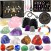 Nkihrkk crystals healing stones set chakra stones & crystals natural 21pcs gemstones healing stones minerals stones with fabric bag water stones set for meditation crystal healing energy healing