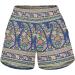Gufesf Women's Linen Casual Summer Shorts | Elastic High Waist | Comfy & Lightweight | Pockets | Navy | XX-Large - Buy Online on GoSupps.com