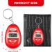 Speaking Keychain & Alarm Clock - Big Voice Watch for Blind & Visually Impaired - 2 Pieces Red - Ideal for Seniors - Buy Online on GoSupps.com