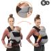 Kinderkraft Adoree Baby Carrier | Ergonomic Sling for Infants to Toddlers | 2 Carrying Positions | Adjustable Straps & Hood | Cotton Linen Viscose | Gray-Black - Buy Online on GoSupps.com