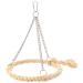 Nobby Cage Toy Sisal Swing Ring natural 24 x 18 cm
