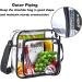 Clear Crossbody Bag - Stadium Approved Messenger Shoulder Bag for Work, Concerts & Sports Events - Buy Online on GoSupps.com