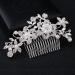 Bridal Wedding Hair Clip Comb Pearl Wedding Hair Accessories Bridal Decoration Hair Comb Headpiece for Women Girls Brides Bridesmaids Sparkly Beautiful Jewelry Hairpins (# 1)