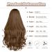 Feshfen Secrets Hair Extensions - Long Corrugated Invisible Synthetic Hair | 35 cm Ombre Medium Brown to Light Ash Brown - Perfect for Women - Buy Online on GoSupps.com