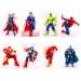 8pcs superheroes watercolor art poster children's room pictures set canvas printing wall art wall decorations children's room decoration anime murals painting boys gifts 22 x 31 cm (no frame)